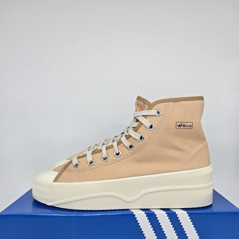 Adidas Men's Nizza 2 Platform GX0989 'Pale Nude' High Top Shoes Size 8 New